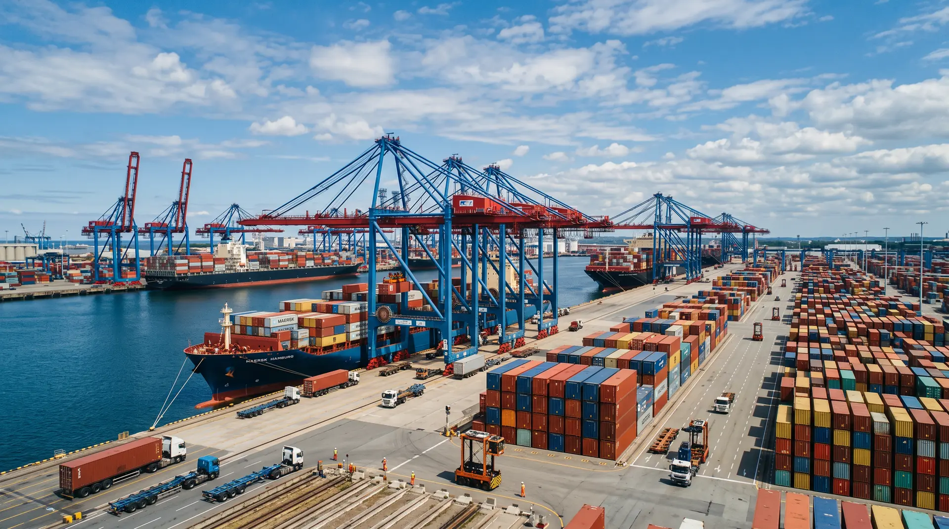 International container shipping terminal
